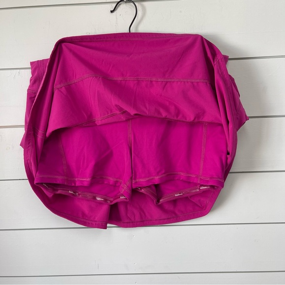Lululemon pace rival mid rise skirt *tall ripened raspberry women's size 10 - Picture 3 of 6